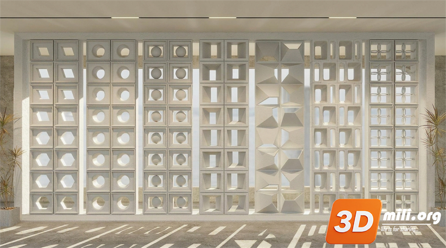 Folding screen Skp Files 